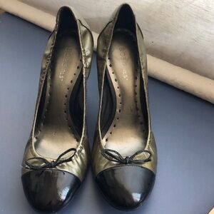 BCBG Girls stacked heels